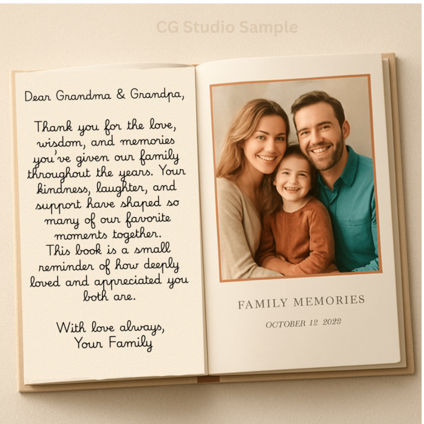 Family Memories — Letter to Grandma & Grandpa